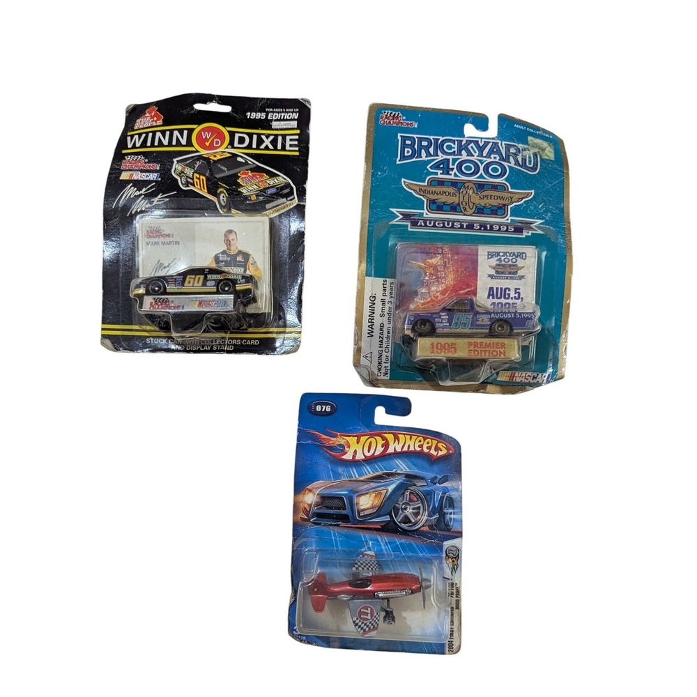 Vintage Racing Champions NASCAR Mark Martin Brickyard 400 & Hot Wheels Lot of‎ 3
